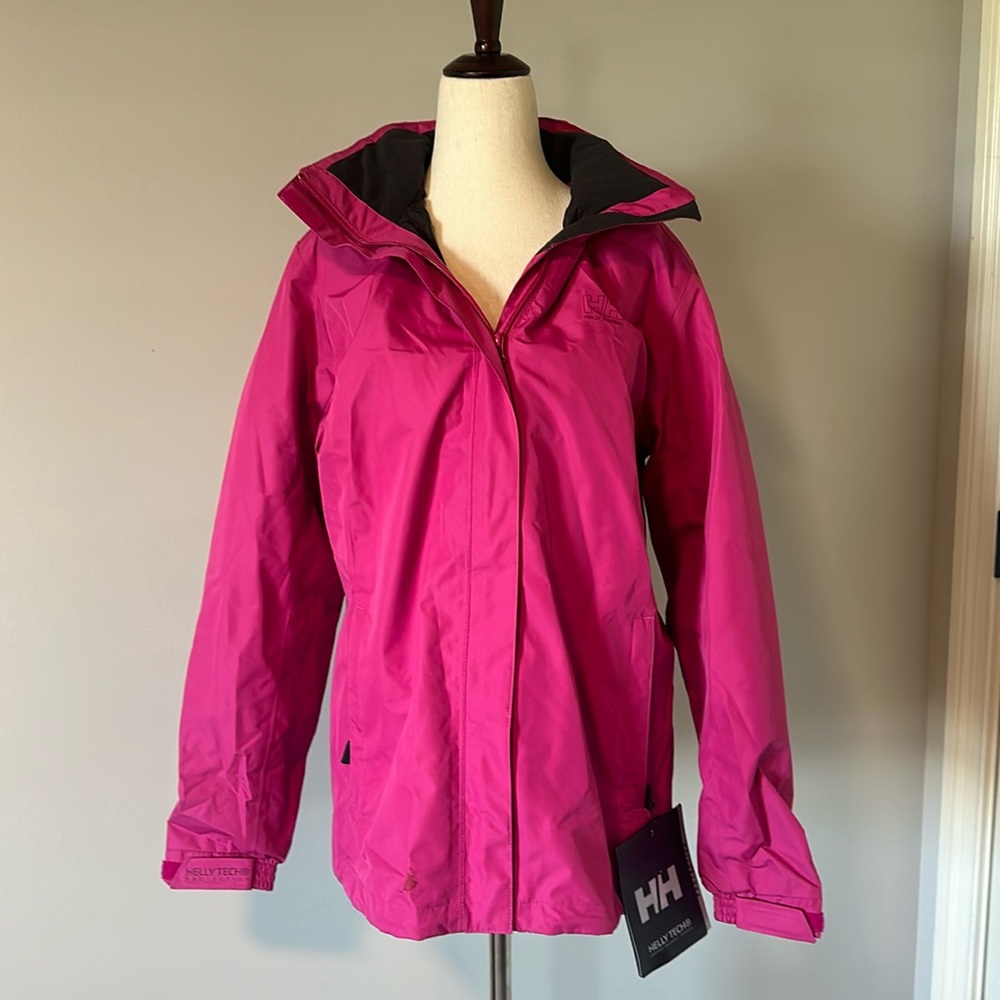 NWT sz L Helly Hansen New Aden Jacket pink